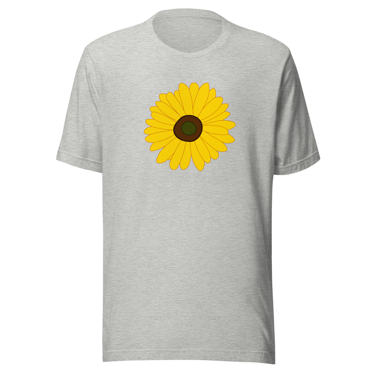 yellow-sunflower-sunflower-tee-yellow-t-shirt-flower-tee-floral-t-shirt-ladies-tee#color_athletic-heather