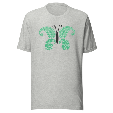 green-butterfly-butterfly-tee-nature-t-shirt-butterflies-tee-green-t-shirt-gift-tee#color_athletic-heather