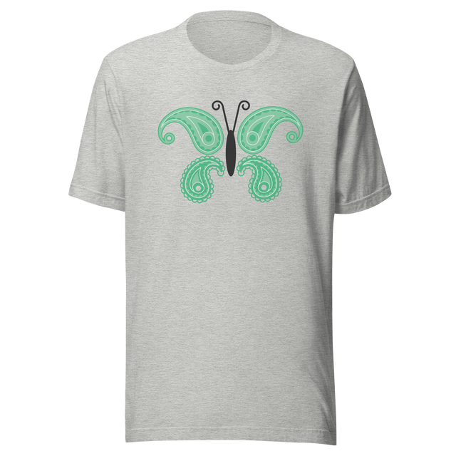 green-butterfly-butterfly-tee-nature-t-shirt-butterflies-tee-green-t-shirt-gift-tee#color_athletic-heather