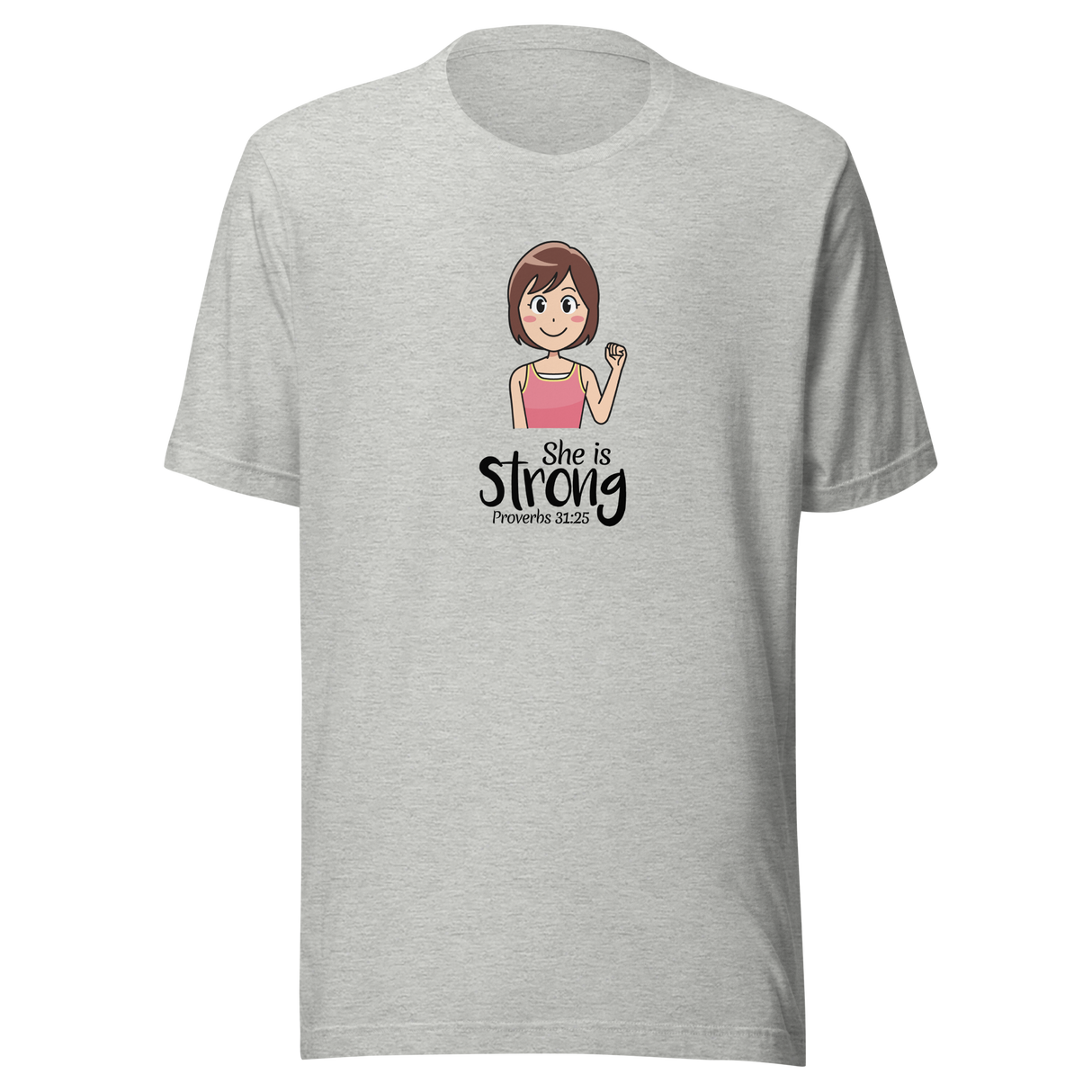 she-is-strong-proverbs-31-25-christian-tee-womens-t-shirt-proverbs-tee-faith-t-shirt-religion-tee#color_athletic-heather
