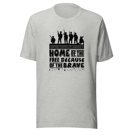 home-of-the-free-because-of-the-brave-4th-of-july-tee-american-t-shirt-flag-tee-patriotic-t-shirt-usa-tee#color_athletic-heather