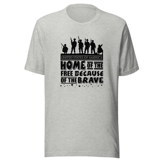 home-of-the-free-because-of-the-brave-4th-of-july-tee-american-t-shirt-flag-tee-patriotic-t-shirt-usa-tee#color_athletic-heather