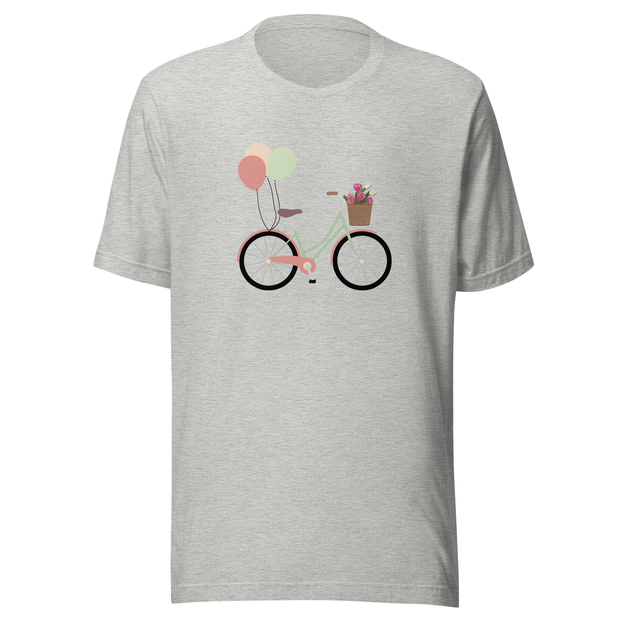 bicycle-with-flowers-in-front-basket-and-balloons-tied-to-back-bicycle-tee-bike-t-shirt-balloons-tee-gift-t-shirt-mom-tee#color_athletic-heather
