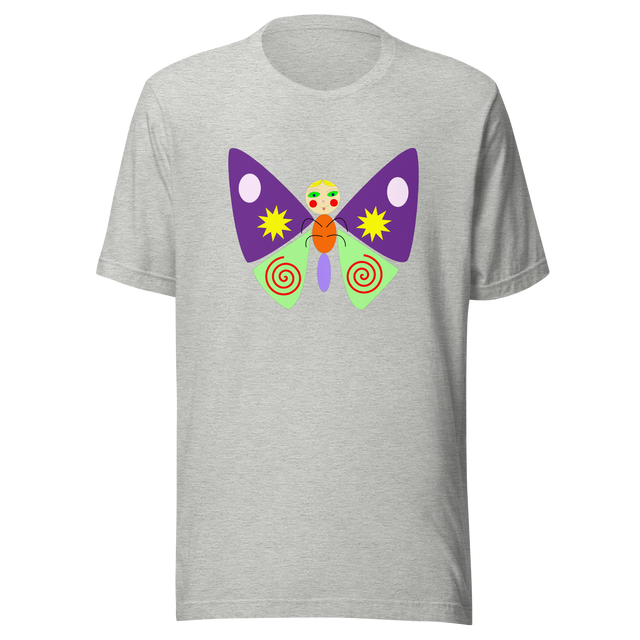 psychedelic-colorful-butterfly-butterfly-tee-nature-t-shirt-butterflies-tee-cool-t-shirt-outdoors-tee#color_athletic-heather