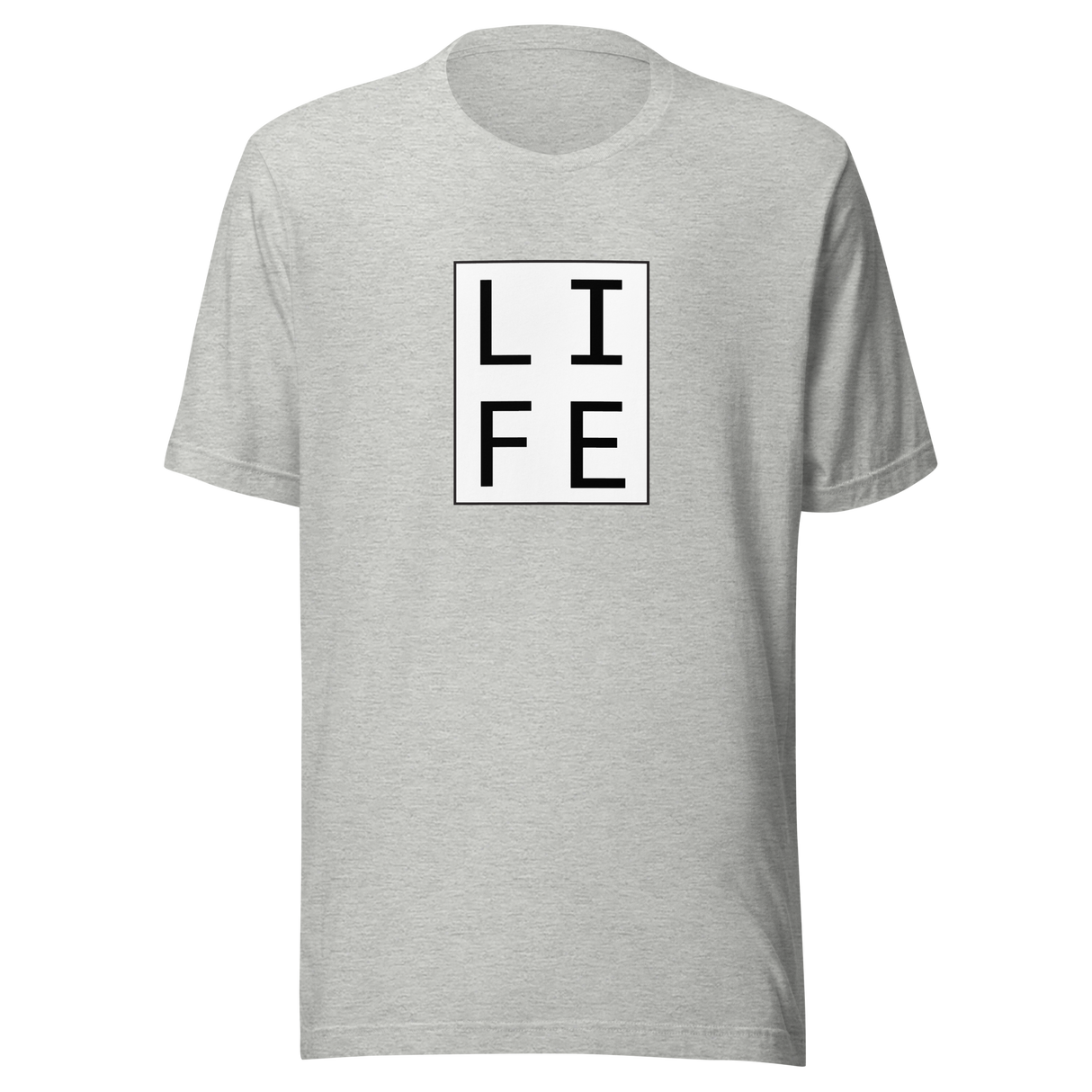 life-square-outline-life-tee-letters-t-shirt-blocks-tee-life-t-shirt-gift-tee#color_athletic-heather