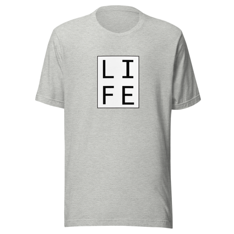 life-square-outline-life-tee-letters-t-shirt-blocks-tee-life-t-shirt-gift-tee#color_athletic-heather