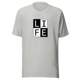 life-square-outline-white-on-black-life-tee-letters-t-shirt-blocks-tee-life-t-shirt-tee#color_athletic-heather