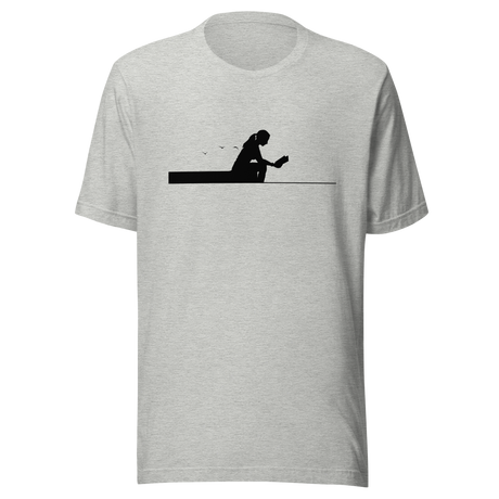 lady-reading-book-sitting-on-edge-of-pier-silhouette-reading-tee-read-t-shirt-books-tee-lake-t-shirt-ladies-tee#color_athletic-heather