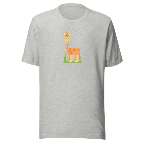 giraffe-illustrated-giraffe-tee-animal-t-shirt-cute-tee-safari-t-shirt-children-tee#color_athletic-heather