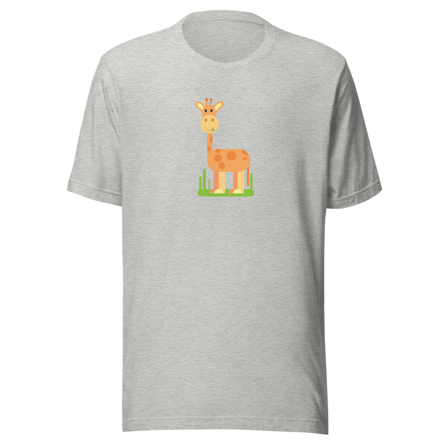 giraffe-illustrated-giraffe-tee-animal-t-shirt-cute-tee-safari-t-shirt-children-tee#color_athletic-heather