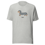 dachshund-dog-woof-dachsund-tee-dachshund-t-shirt-dog-tee-dog-lover-t-shirt-dog-mom-tee#color_athletic-heather