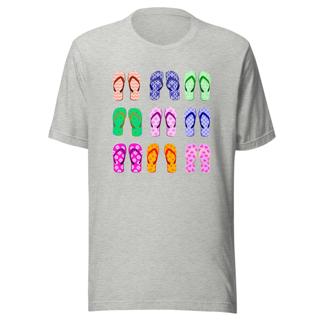 flip-flops-summertime-fun-flip-tee-flop-t-shirt-shoe-tee-beach-t-shirt-summer-tee#color_athletic-heather