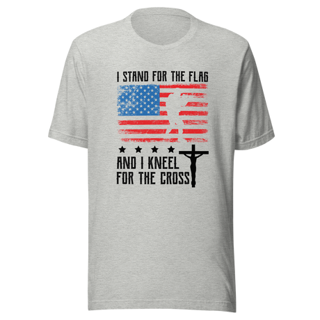 i-stand-for-the-flag-and-kneel-for-the-cross-stand-tee-kneel-flag-t-shirt-usa-tee-t-shirt-tee#color_athletic-heather
