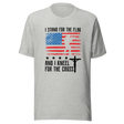 i-stand-for-the-flag-and-kneel-for-the-cross-stand-tee-kneel-flag-t-shirt-usa-tee-t-shirt-tee#color_athletic-heather