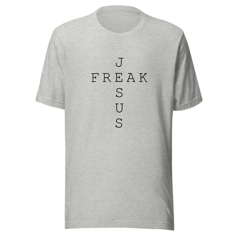 jesus-freak-in-shape-of-cross-jesus-tee-freak-t-shirt-christian-tee-t-shirt-tee#color_athletic-heather