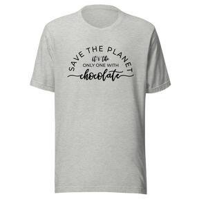save-the-planet-its-the-only-one-with-chocolate-earth-tee-life-t-shirt-planet-tee-t-shirt-tee#color_athletic-heather