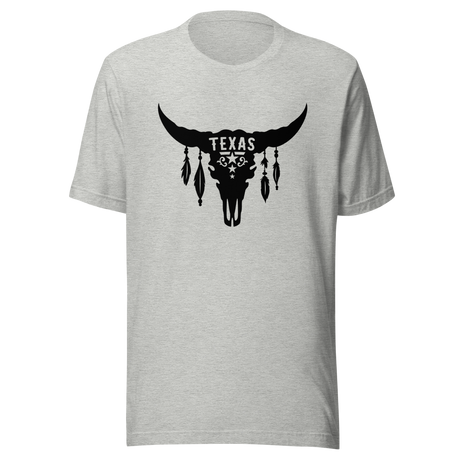 texas-with-skull-and-feathers-boho-tee-texas-t-shirt-skull-tee-t-shirt-tee#color_athletic-heather