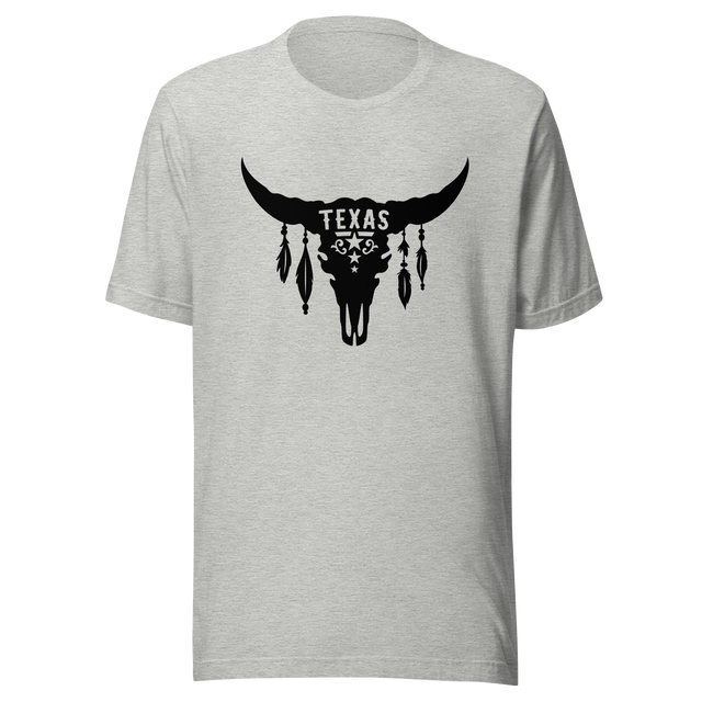 texas-with-skull-and-feathers-boho-tee-texas-t-shirt-skull-tee-t-shirt-tee#color_athletic-heather