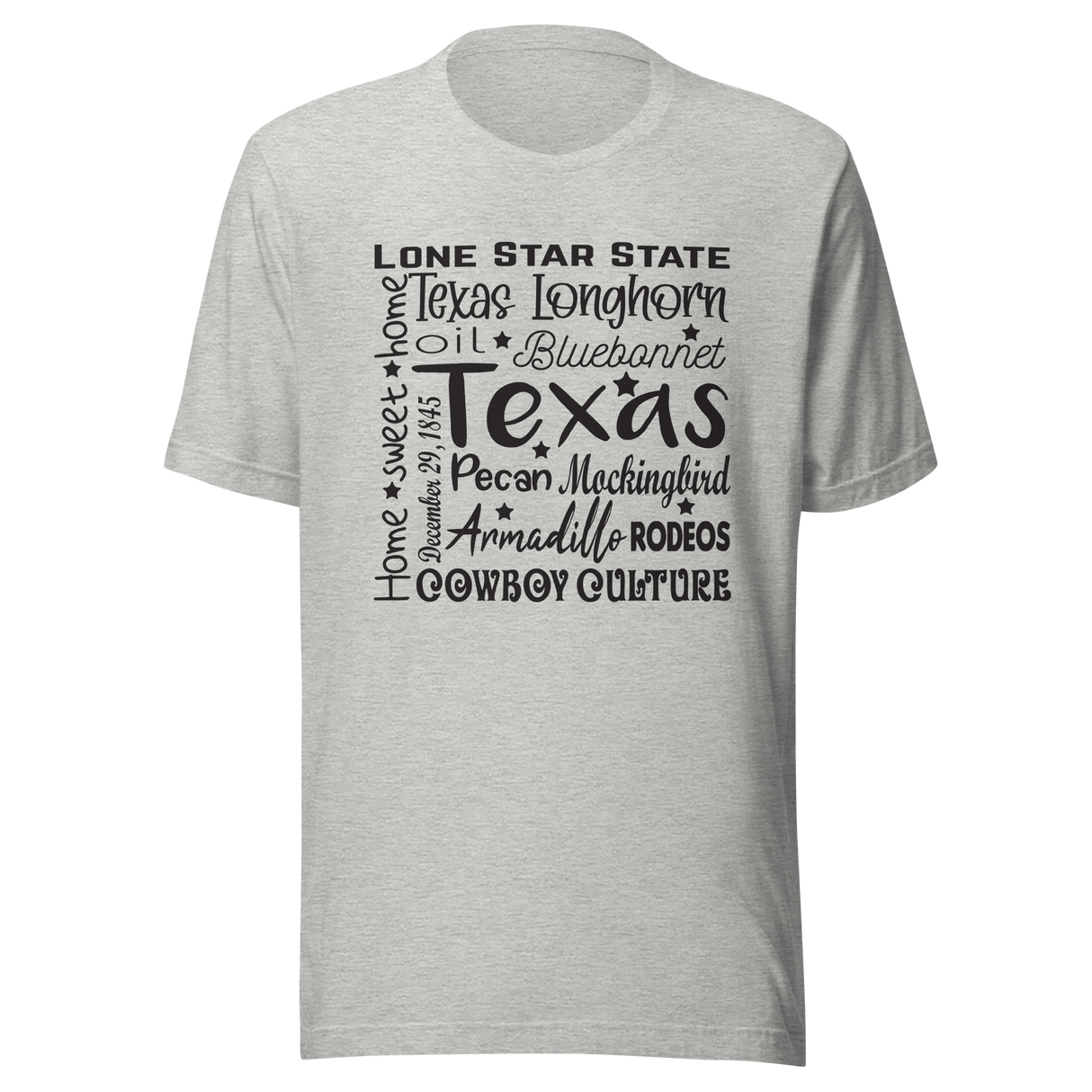 texas-word-shirt-san-antonio-tee-texas-t-shirt-america-tee-t-shirt-tee#color_athletic-heather