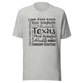 texas-word-shirt-san-antonio-tee-texas-t-shirt-america-tee-t-shirt-tee#color_athletic-heather