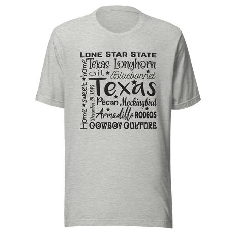 texas-word-shirt-san-antonio-tee-texas-t-shirt-america-tee-t-shirt-tee#color_athletic-heather