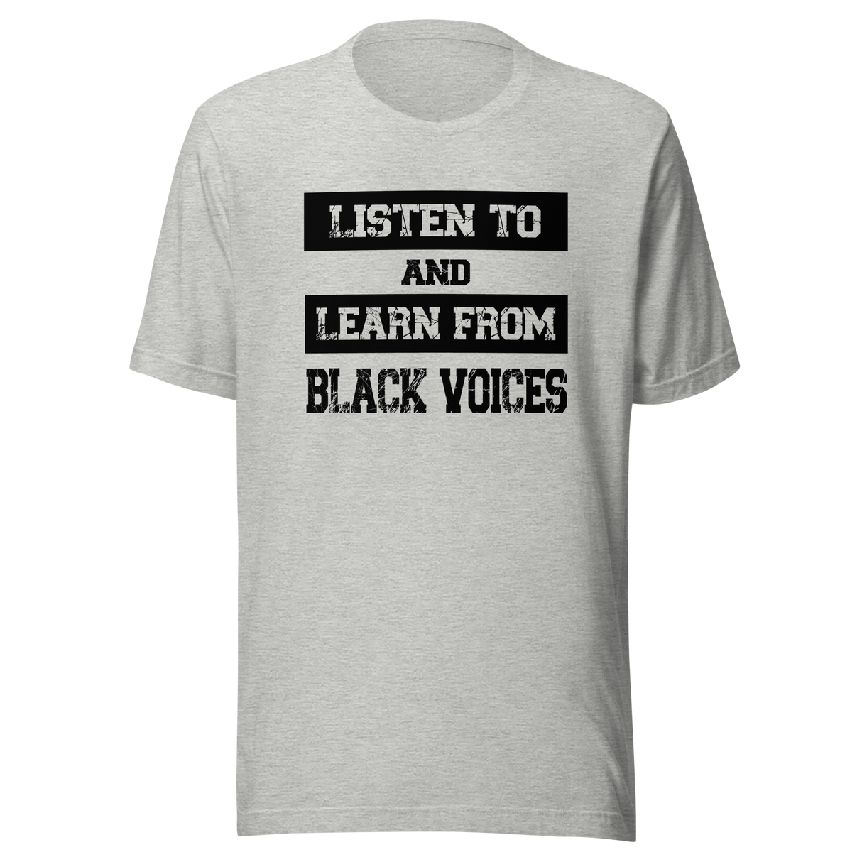 listen-to-and-learn-from-black-voices-black-tee-voices-t-shirt-history-tee-t-shirt-tee#color_athletic-heather