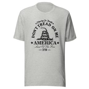 dont-tread-on-me-liberty-or-death-america-land-of-the-free-1776-tread-tee-death-t-shirt-america-tee-t-shirt-tee#color_athletic-heather