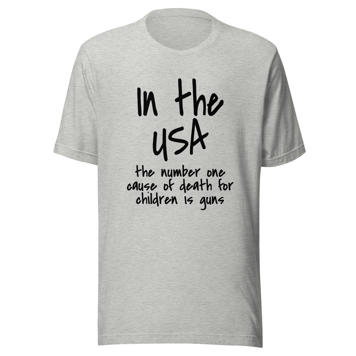 in-the-usa-the-number-one-cause-of-death-for-children-is-guns-usa-tee-government-t-shirt-cause-of-death-tee-t-shirt-tee#color_athletic-heather