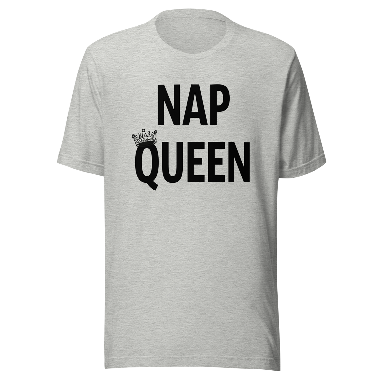 nap-queen-nap-tee-queen-t-shirt-girls-tee-life-t-shirt-sleeping-tee#color_athletic-heather
