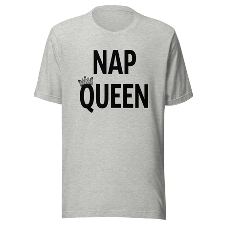 nap-queen-nap-tee-queen-t-shirt-girls-tee-life-t-shirt-sleeping-tee#color_athletic-heather