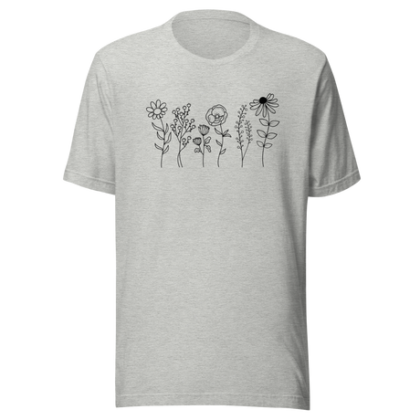 wildflowers-floral-tee-wildflowers-t-shirt-floral-tee-blooms-t-shirt-nature-tee#color_athletic-heather