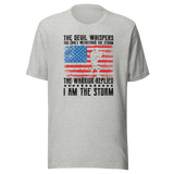 the-devil-whispers-you-cant-withstand-the-storm-the-warrior-replied-i-am-the-storm-motivational-tee-motivational-t-shirt-warrior-tee-strength-t-shirt-courage-tee#color_athletic-heather