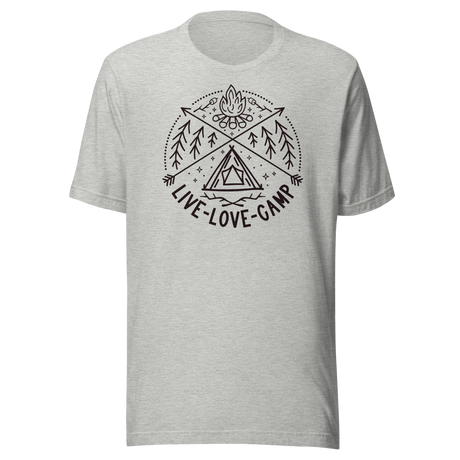 Live Love Camp - Travel Tee - Outdoors T-Shirt - Travel Tee - Adventure T-Shirt - Camping Tee