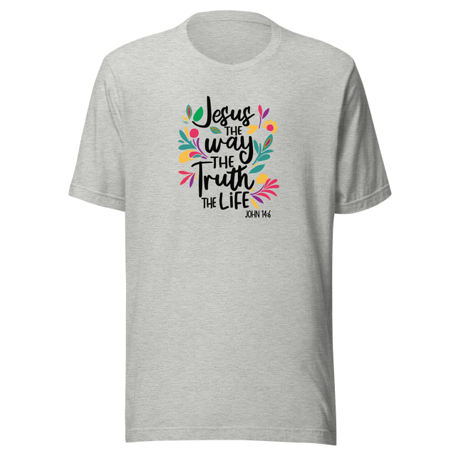 jesus-the-way-the-truth-the-life-faith-tee-faith-t-shirt-christianity-tee-jesus-t-shirt-religion-tee#color_athletic-heather