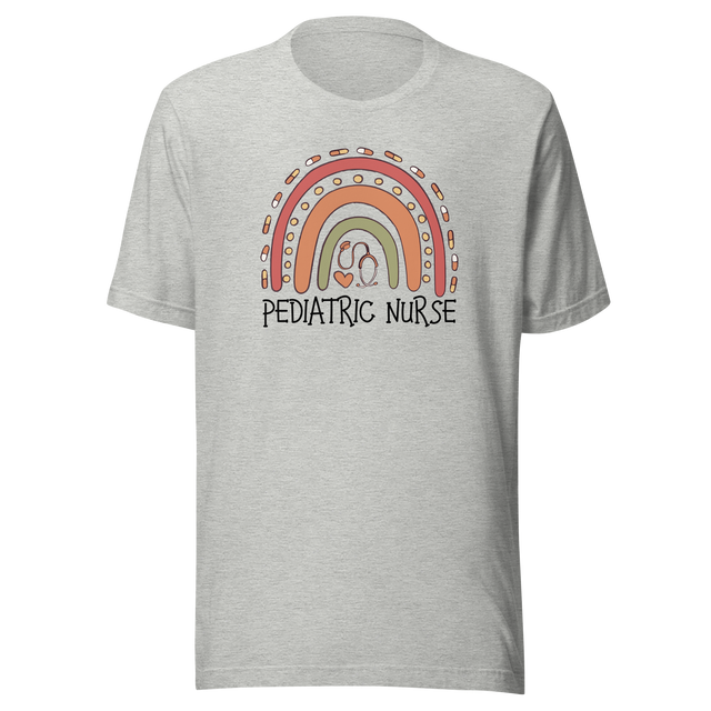 pediatric-nurse-nurse-tee-doctor-t-shirt-caring-tee-compassionate-t-shirt-dedicated-tee#color_athletic-heather