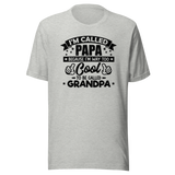 im-called-papa-because-im-way-too-cool-to-be-called-grandpa-family-tee-dad-t-shirt-father-tee-daddy-t-shirt-papa-tee#color_athletic-heather