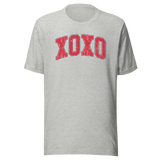XOXO Varsity Letters Red Pink - Life Tee - Cute T-Shirt - Love Tee - Passion T-Shirt - Strength Tee