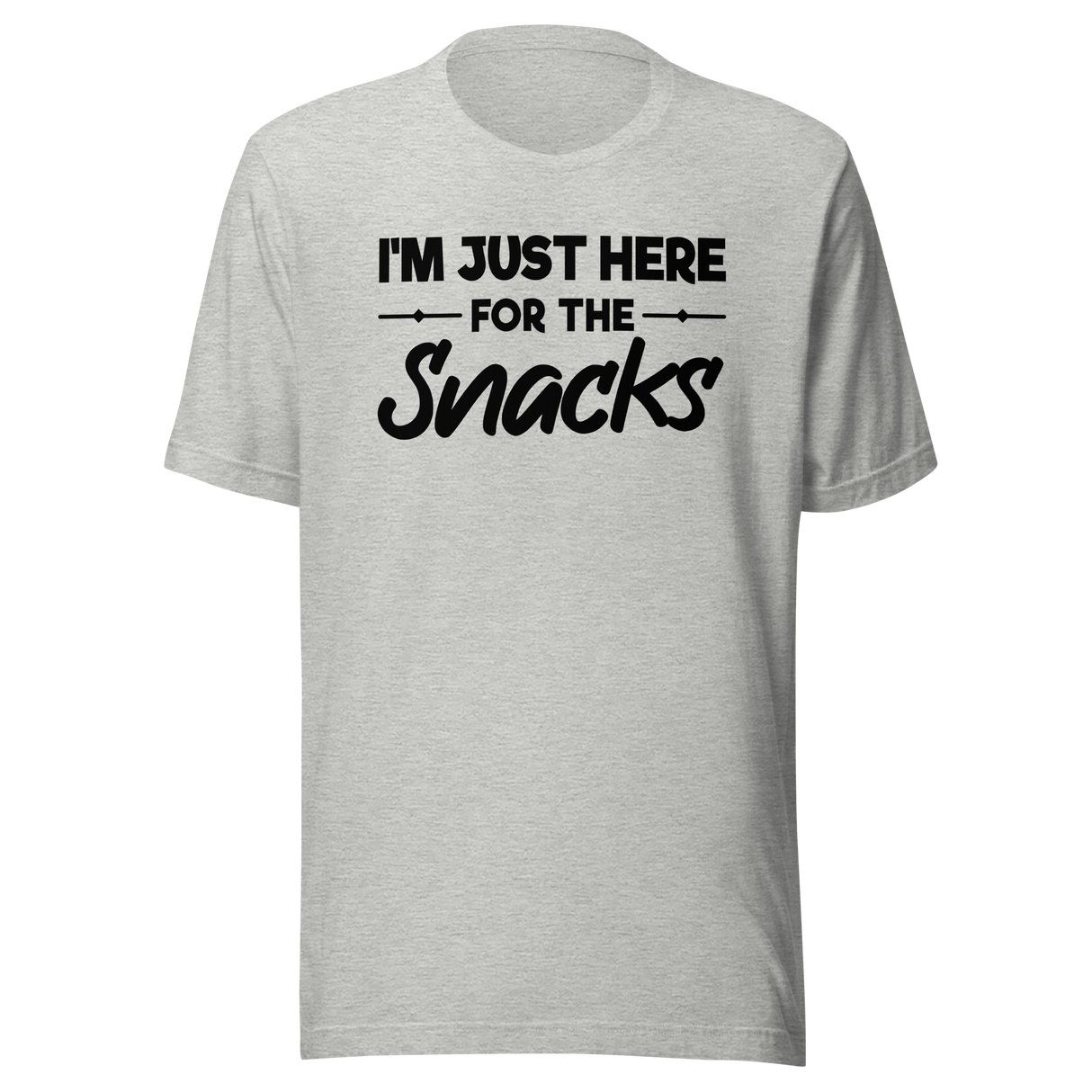 im-just-here-for-the-snacks-food-tee-life-t-shirt-foodie-tee-snacks-t-shirt-yummy-tee-1#color_athletic-heather