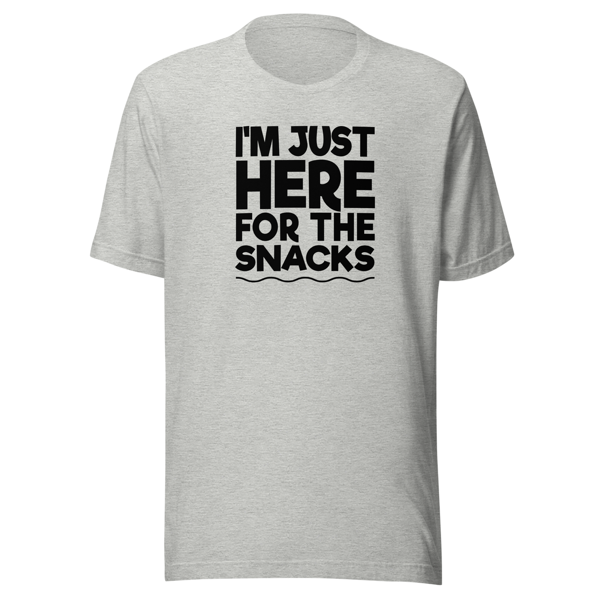 im-just-here-for-the-snacks-food-tee-life-t-shirt-foodie-tee-snacks-t-shirt-yummy-tee-2#color_athletic-heather