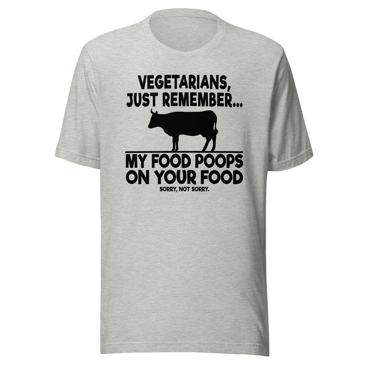 vegetarians-just-remember-my-food-poops-on-your-food-food-tee-humor-t-shirt-foodie-tee-vegetarian-t-shirt-carnivore-tee#color_athletic-heather