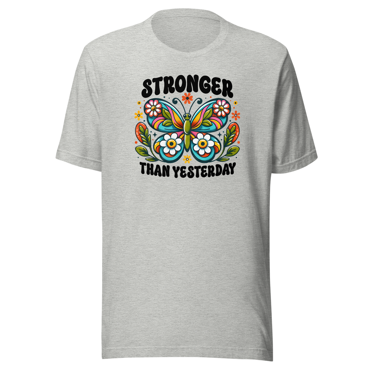 stronger-than-yesterday-bohemian-butterfly-boho-tee-inspirational-t-shirt-boho-tee-t-shirt-t-shirt-women-tee#color_athletic-heather