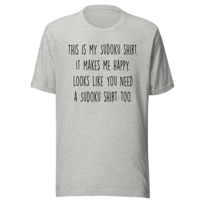 this-is-my-sudoku-shirt-it-makes-me-happy-looks-like-you-need-a-sudoku-shirt-too-happy-tee-sudoku-t-shirt-fun-tee-puzzler-t-shirt-gift-tee#color_athletic-heather