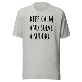 keep-calm-and-solve-a-sudoku-classic-tee-sudoku-t-shirt-calm-t-shirt-logic-tee-puzzler-t-shirt#color_athletic-heather