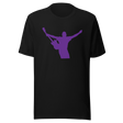 rockstar-with-one-arm-up-holding-a-guitar-music-tee-rockstar-t-shirt-guitar-tee-silhouette-t-shirt-purple-tee#color_black