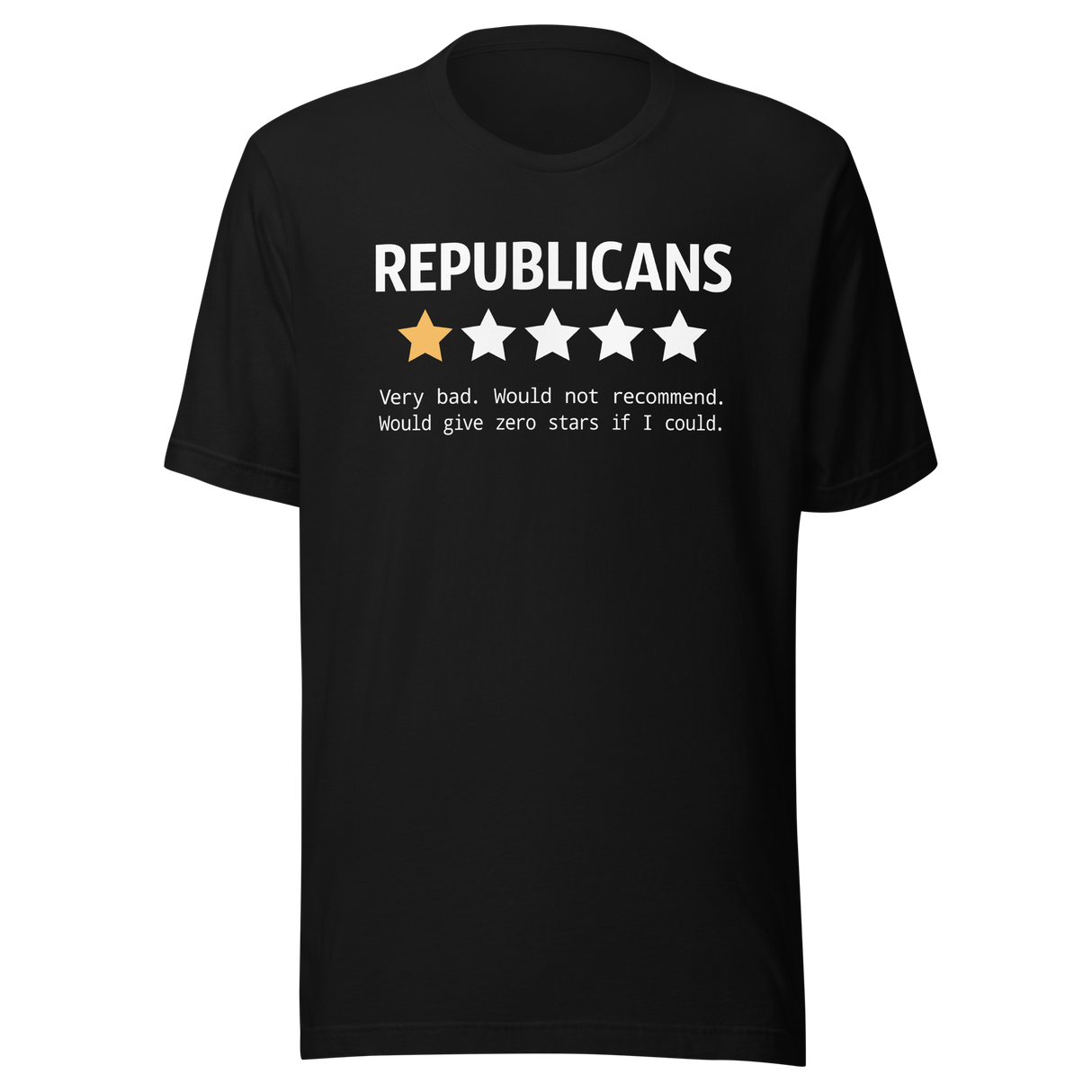 republicans-very-bad-reviews-democrat-tee-republican-t-shirt-election-tee-politics-t-shirt-government-tee#color_black