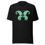 green-butterfly-butterfly-tee-nature-t-shirt-butterflies-tee-green-t-shirt-gift-tee#color_black