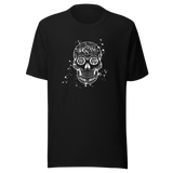 psychedelic-skull-black-and-white-skull-tee-psychedelic-t-shirt-halloween-tee-gift-t-shirt-cool-tee#color_black