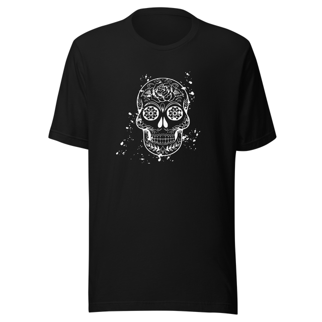 psychedelic-skull-black-and-white-skull-tee-psychedelic-t-shirt-halloween-tee-gift-t-shirt-cool-teewhite#color_black