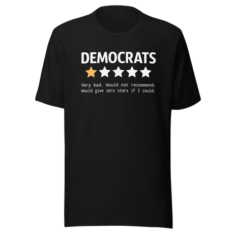 democrats-very-bad-review-republican-tee-democrat-t-shirt-election-tee-politics-t-shirt-usa-tee#color_black