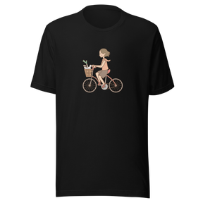girl-riding-bicycle-with-front-basket-bicycle-tee-bike-t-shirt-girl-tee-gift-t-shirt-mom-tee#color_black